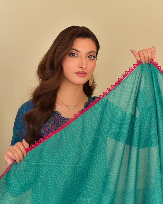 Luxury Winter Slub Cambric Suit | Embroidered 3-Piece with Cozy Dupatta