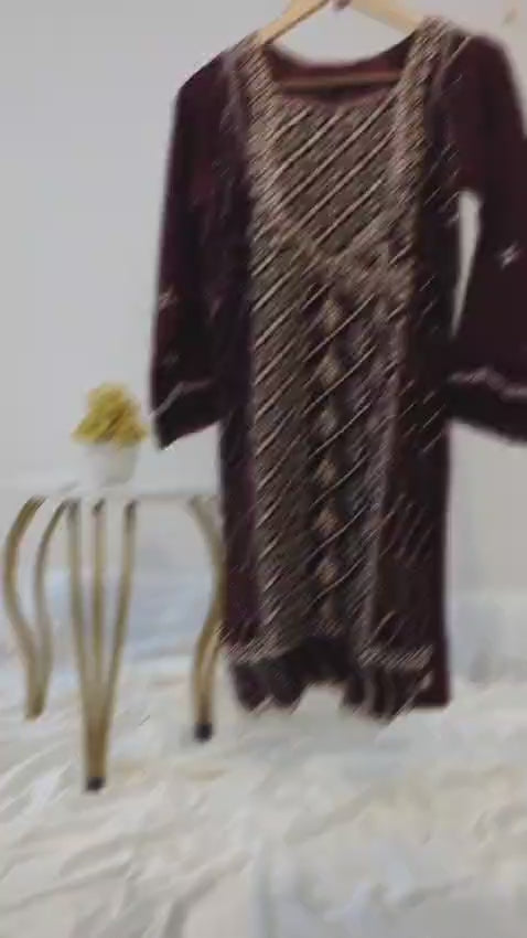 3 Piece - Chiffon Sharara Suit